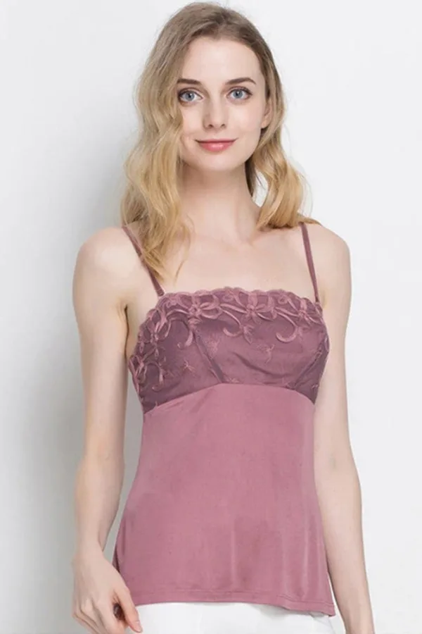 Caraco Dentelle Vieux Rose