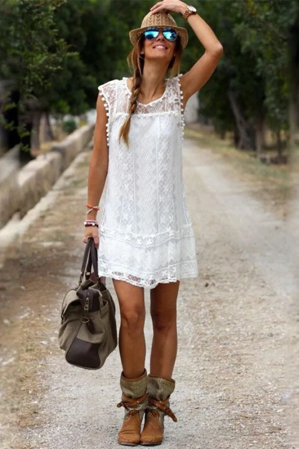 Petite Robe Blanche Dentelle