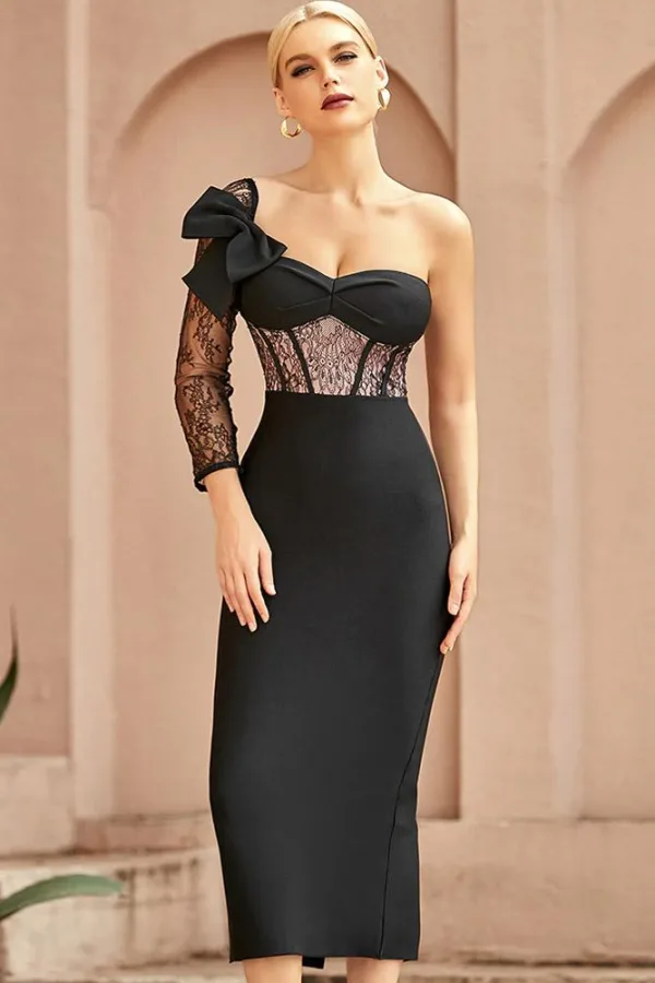 Robe de Soirée Bustier Dentelle