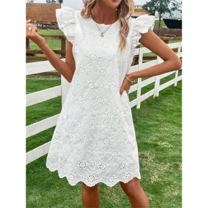 Robe Blanche Dentelle Vintage