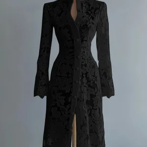Robe Noire Broderie Anglaise